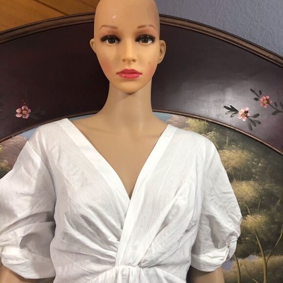 Maronie Womans Dress Cross Front Sz L NWT - Picture 3 of 5